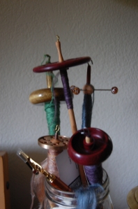 Spindle Collection in their Holder